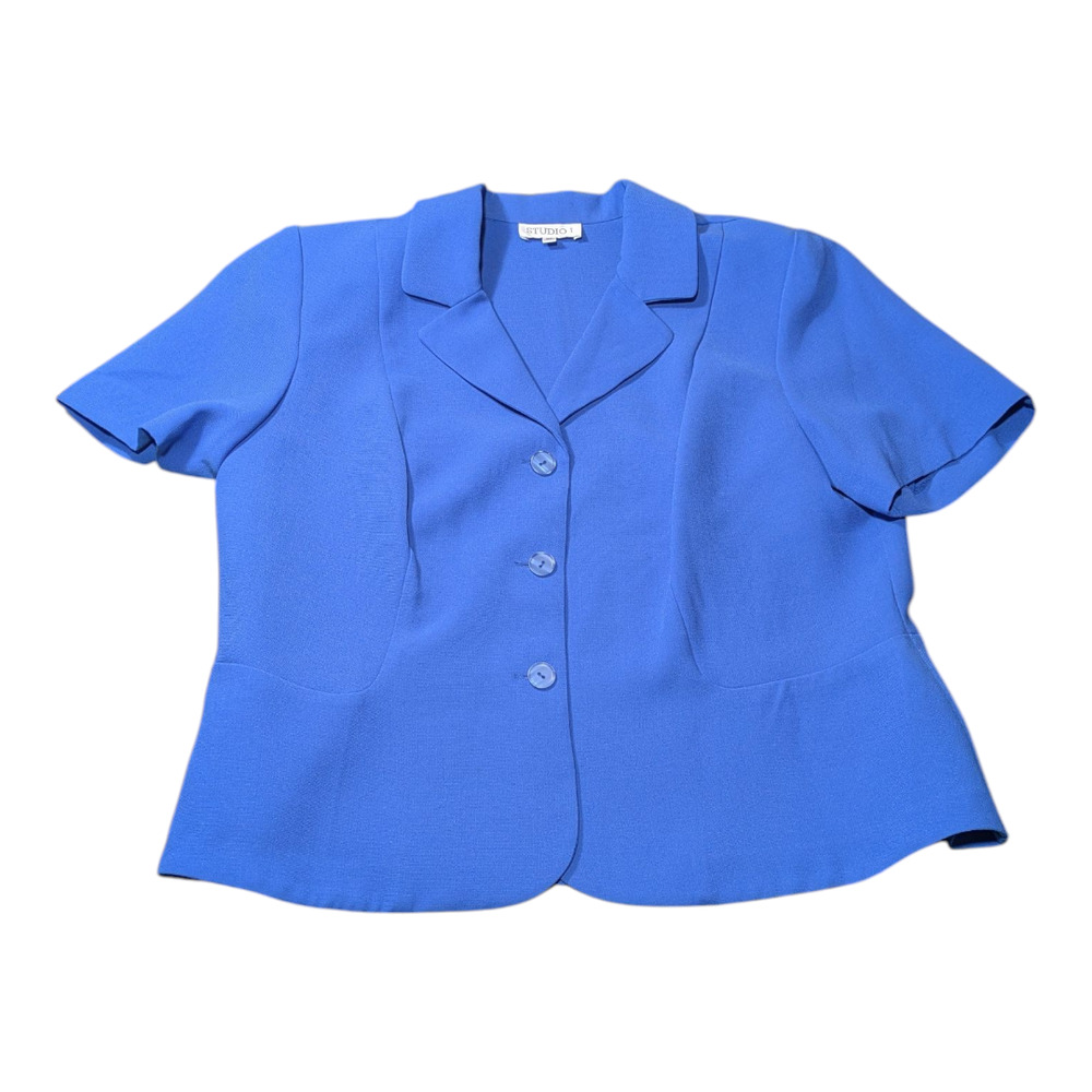 Studio I Blue Blazer Size Size 16w